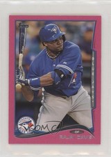2014 Topps Mini Pink BCA 5/25 Rajai Davis #165 1v1