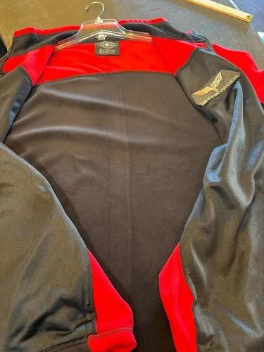 Charles River Apparel Corvette Jacket Men XXXL Black Red Full Zip Fleece Lined image 7
