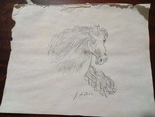 GIORGIO DE CHIRICO MATITA SU CARTA CM 30X25 CIRCA 