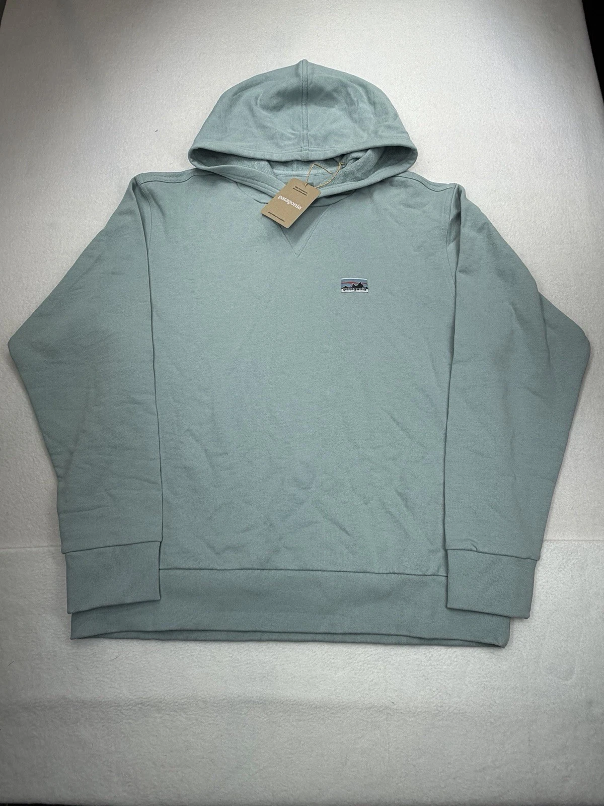 Patagonia Men's Daily Hoodie Thermal Blue Small NWT 100% Organic Cotton $119 ORG