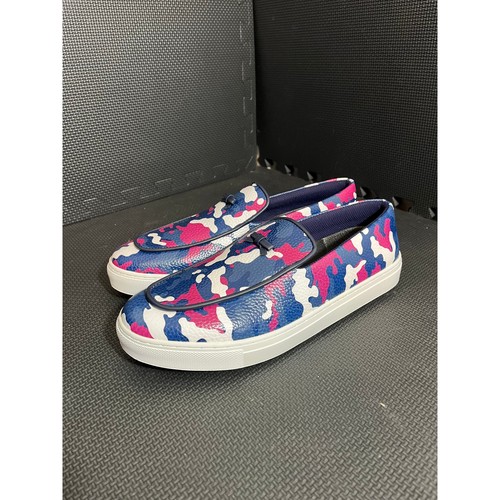 NEW Men's Size 10 G/FORE RARE LTD EDIT! CAMO Belgian Loafer Golf Shoes blue - Picture 3 of 11