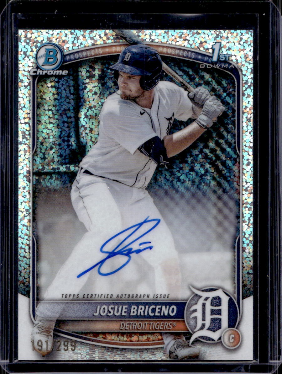 Josue Briceno 2025 Bowman Chrome #CPA-JB Speckle Refractor Auto /299