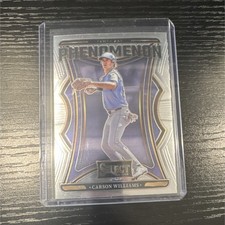 2025 Panini Select Phenomenon Carson Williams #25 Tampa Bay Rays Baseball Card