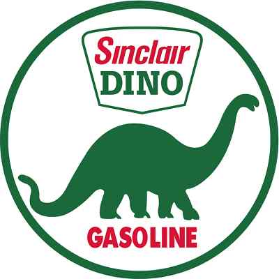 SINCLAIR DINO VINTAGE vinyl cut sticker decal 18'' 