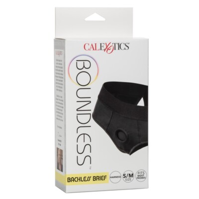Cal Exotics Boundless Backless Harness Brief S/M - Black *  FREE SHIPPING *