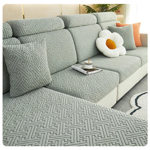 Funda protectora elástica para muebles de sofá de 1/2/3 plazas color liso - Imagen 7 de 39