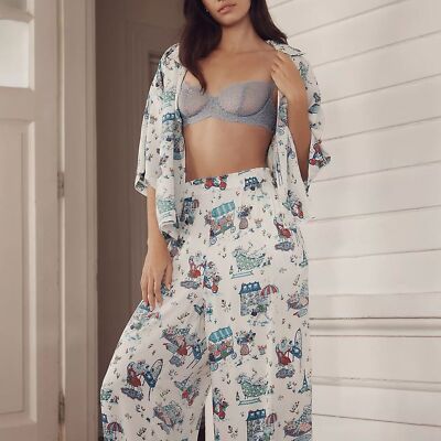 NWT Printfresh Parisian Satin Pajama Set