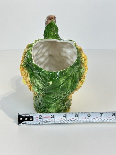 Vtg Ceramic Yellow Grapes Pitcher Jug Italy Mid Century Modern Hand Painted 11x9 - Picture 23 of 24