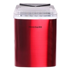 Frigidaire, 26 Lbs. Countertop Ice Maker, Bullet Shaped Ice, Red Stainless Steel