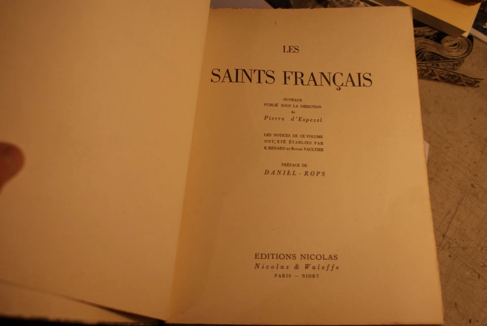 Les saints francais P Espezel D Rops Ed Nicolas - Photo 2/2
