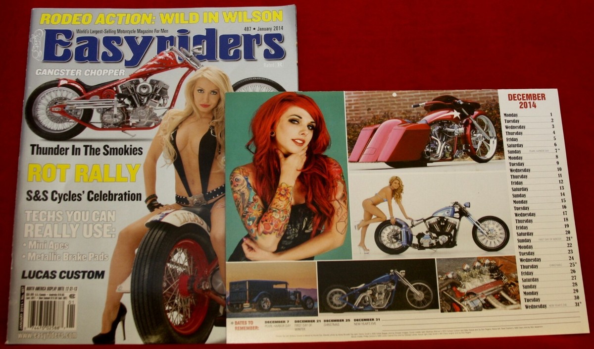 Easyriders Magazine January 2014 #487 w/ Calendar & David Mann
