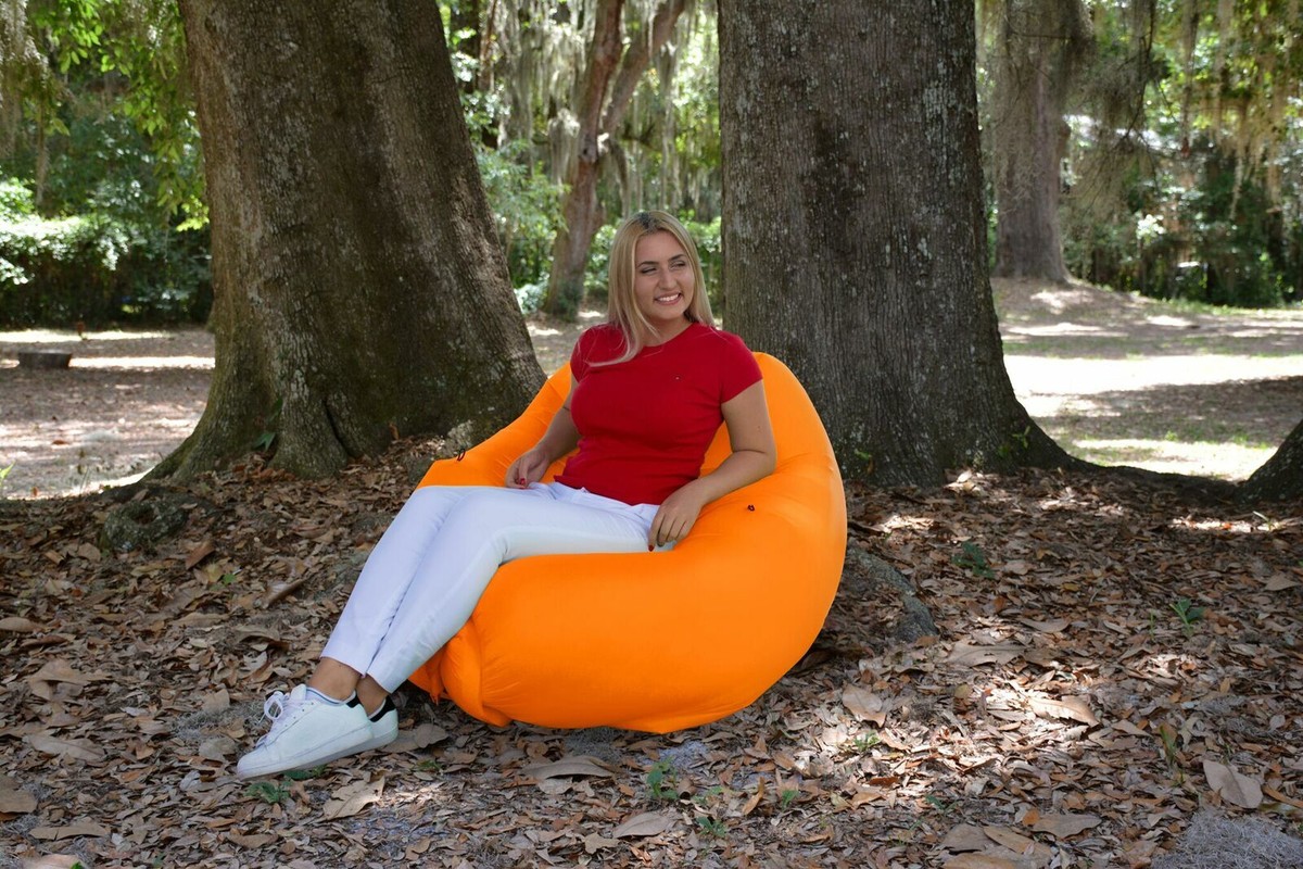 UST Wind Rester Chair Self Inflating Camping Beach Chair Orange