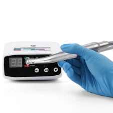 Dental LED Electric Micro Motor/1:5 Fiber Optic Contra Angle Handpiece KY-US