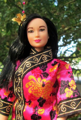 2020 Mattel Asian Barbie Yoga Doll Made To Move Redressed In NEW