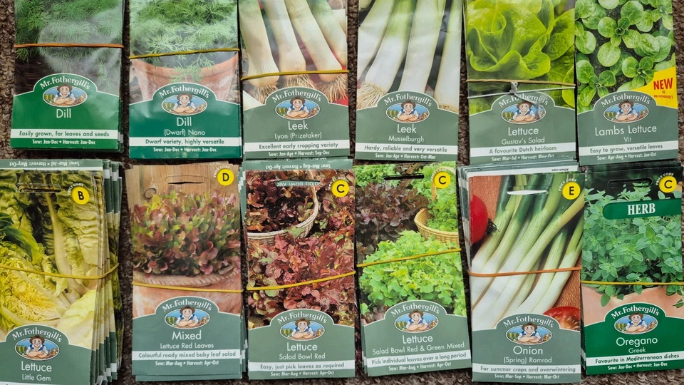Mixed Job Lots of Mr Fothergill's HERB & VEG Seeds - more you buy,more you save! - Image 3 of 4