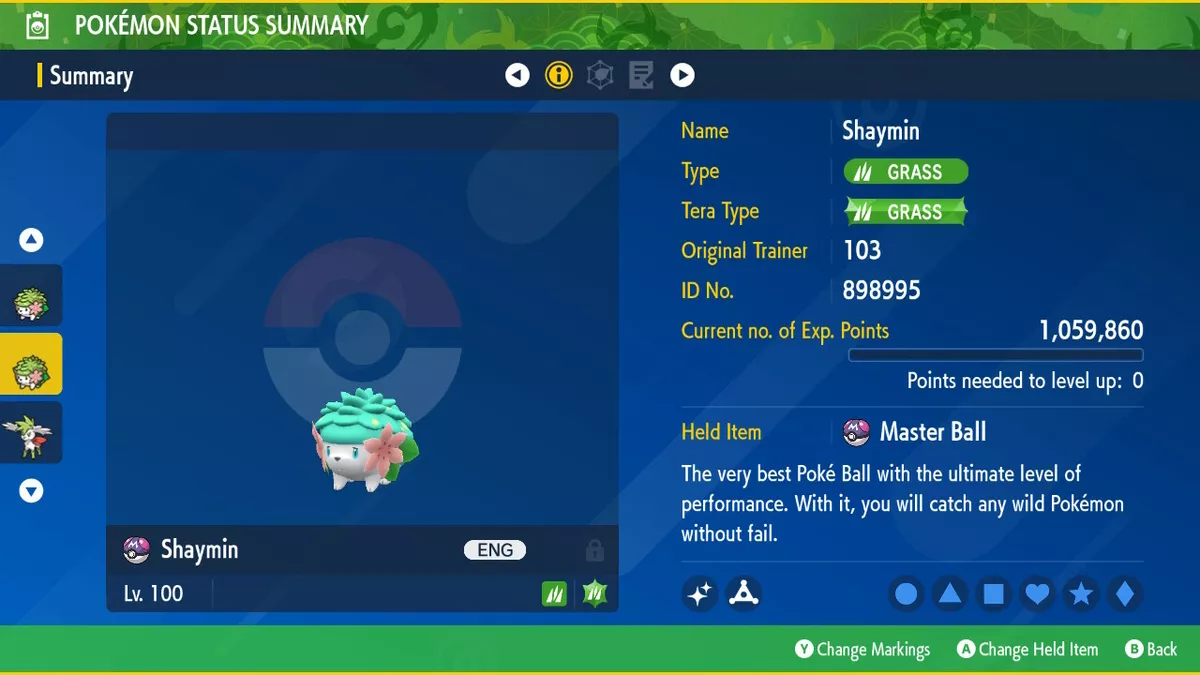 ✨ SHINY ✨ SKY SHAYMIN 6IV MAX EVS✨ Pokemon Scarlet & Violet ✨ FAST DELIVERY