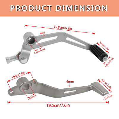 Gear Shift Lever & Rear Brake Pedal For Kawasaki Ninja 400 18-23