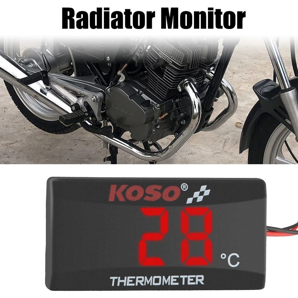 TERMOMETRO DIGITALE KOSO TEMPERATURA LIQUIDO RADIATORI MOTO SCOOTER UNIVERSALE - Immagine 4 di 4
