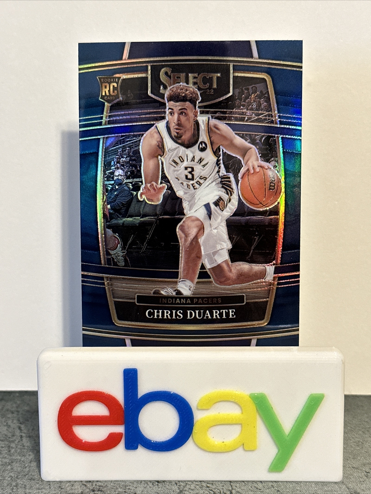 2021-22 Panini Select Basketball Chris Duarte #41 RC Concourse Silver Prizm