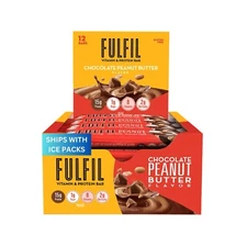 FULFIL Protein Bar, Chocolate Peanut Butter, 15g Protein, 8 Vitamins , 12 Count