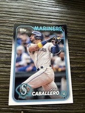 2024 Topps Series 2 Base 495 Jose Caballero, Seattle Mariners