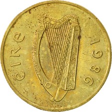 #521646 M&uuml;nze, IRELAND REPUBLIC, 20 Pence, 1986, SS, Nickel-Bronze, KM:25