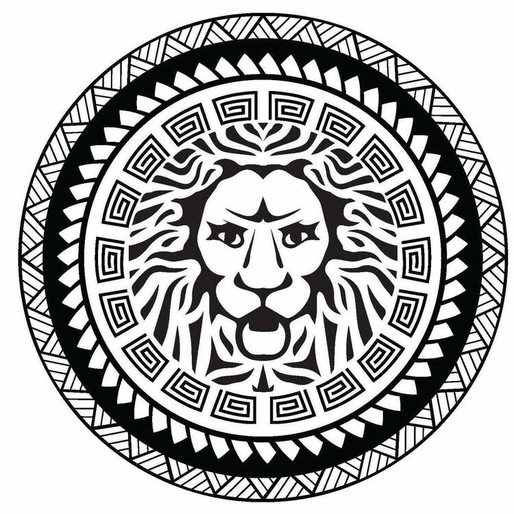 Lion Mandala Vinyl Sticker Decal for Laptops Cars Windows