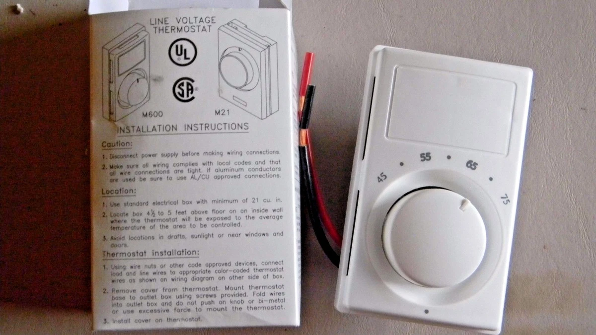 Marley M601W Line Voltage Thermostat- New 98319841483 | eBay