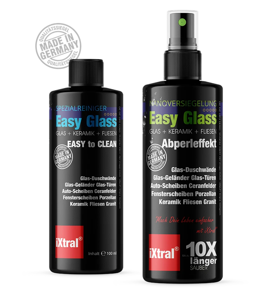 Duschwand Glasversiegelung 2-in-1 Set Nanoversiegelung + Reiniger Lotuseffekt - Bild 2 von 4