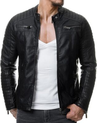 Redbridge By Cipo & Baxx BOSTON Herren Biker Leder Jacke M6013 alle Gr. Neu