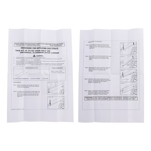 2X 36-80 Standard Strut Kit For Werner Aluminum Attic Ladders AH2210 AH2210B S1 - Zdjęcie 14 z 20