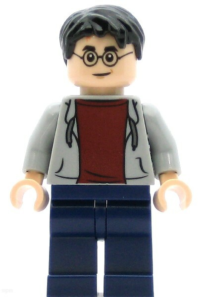 LEGO Harry Potter Minifigure Harry Potter - Gray Hooded Sweatshirt