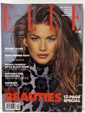 ELLE Magazine UK Edition October 1992 Cover Basia Milewisz Vintage 90s