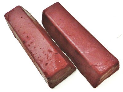 Jewelers Red Rouge Polishing Compound Polish Gold Jewelry 2 Large Bar = 3 Pound 