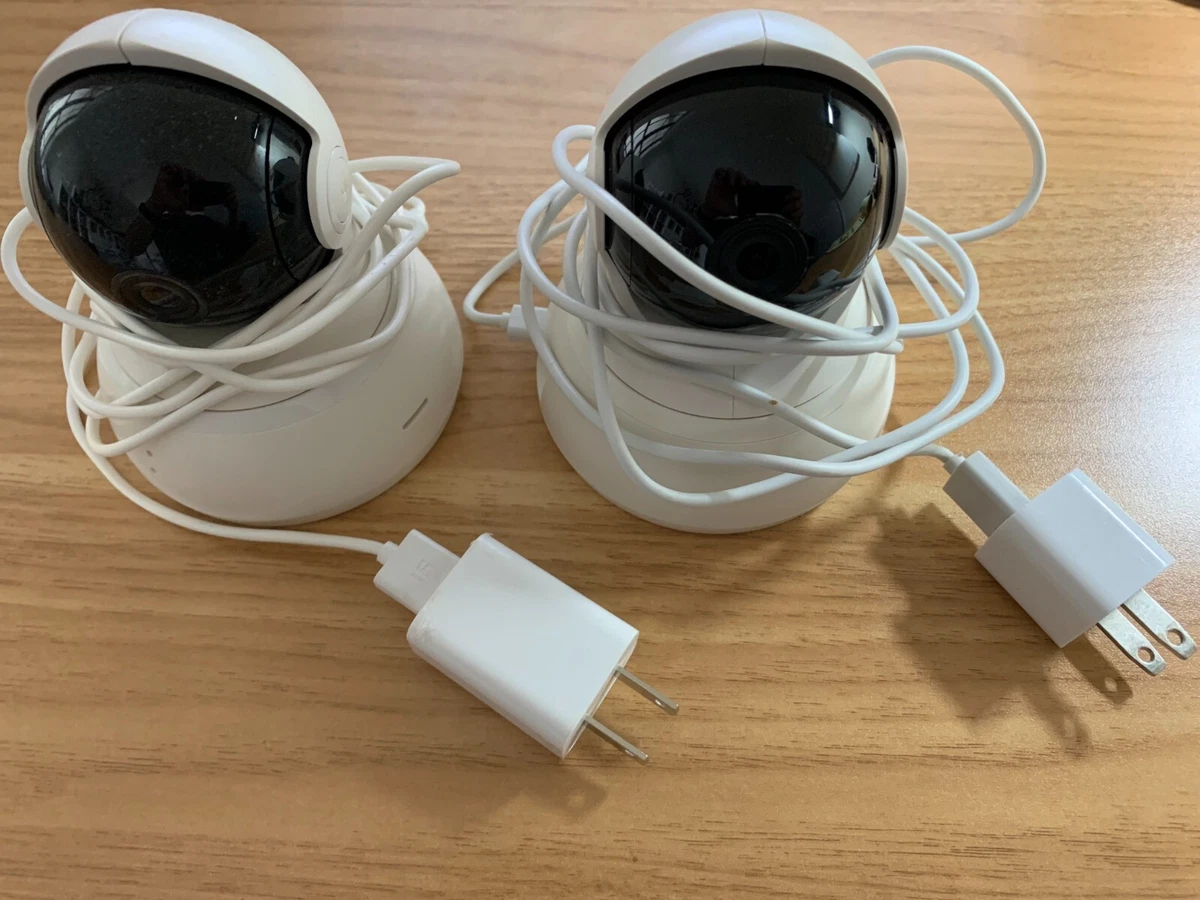 YI 93002 Wireless Surveillance Dome Camera White TESTED WORKING PACK OF 2