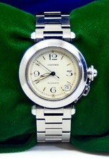 Unisex Pasha De Cartier Automatic Stainless Steel watch Ref.2324