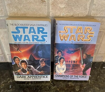 Star Wars The Jedi Academy Trilogy 2 & 3 Dark Apprentice Champions of the Force