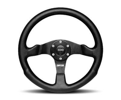 MOMO For Competition 350mm Steering Wheel Black AirLeather & Spokes - COM35BK0B