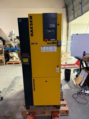 KAESER AIRCENTER SK15 15HP Rotary Screw Air Compressor w ABT 25 Dryer 125 PSI