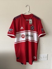 MEN’S ADIDAS CHICAGO FIRE 2018/19 HOME AUTHENTIC SOCCER JERSEY SZ XL - NWT RARE