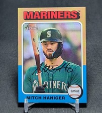 Mitch Haniger 2024 Topps Heritage High Number Base Set Card 583 Seattle Mariners