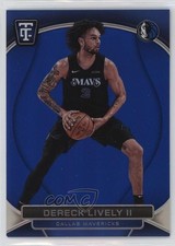 2024 Panini Totally Certified Blue Platinum Mirror /99 Dereck Lively II #68 12z3