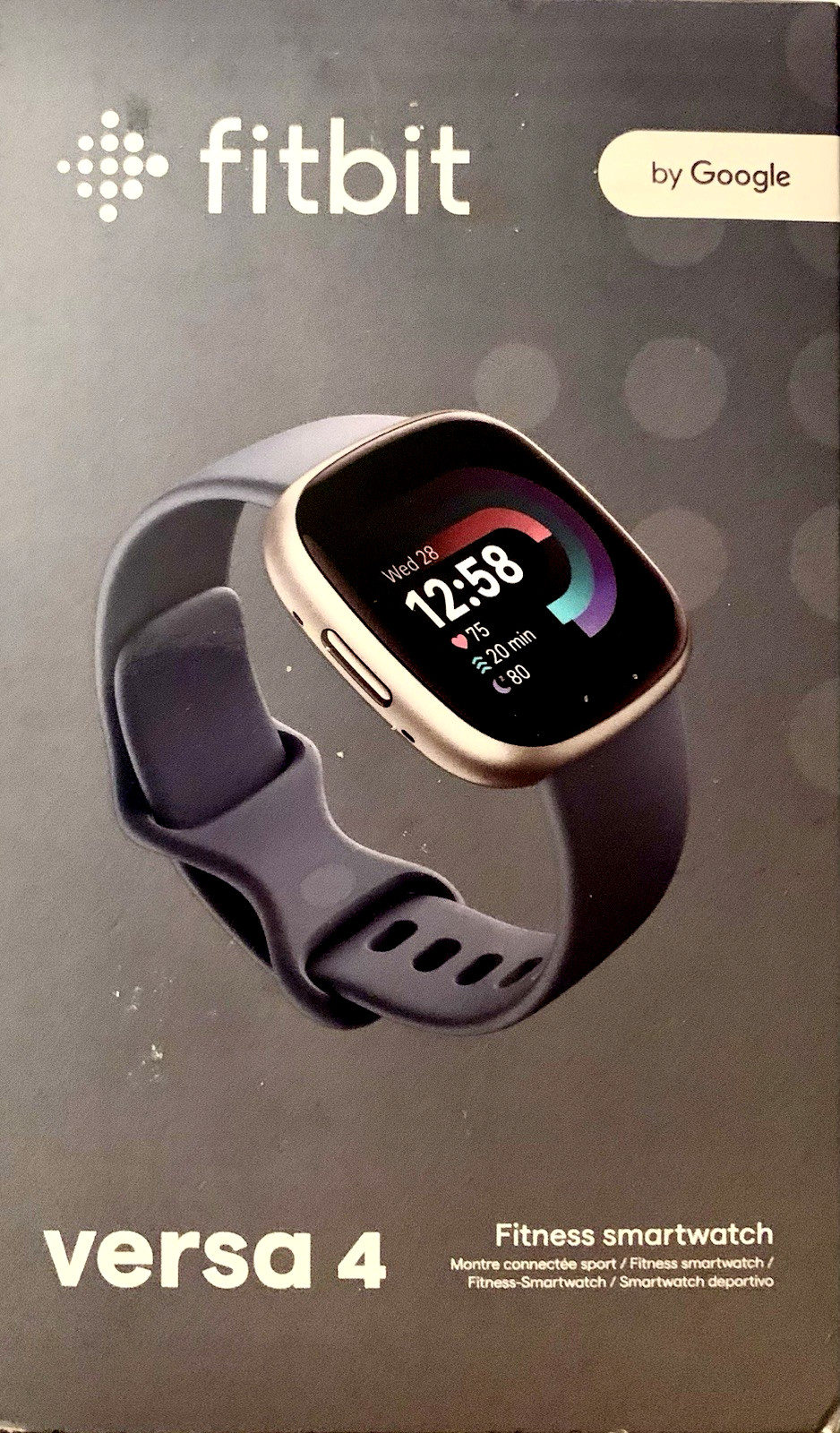 FITBIT - Versa 4- Fitness Smartwatch - Waterfall Blue- By Google- FACTORY SEALED