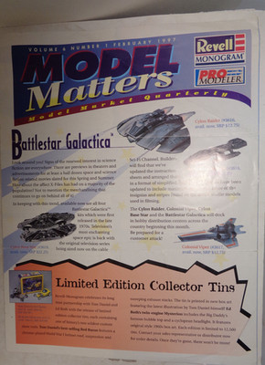 Vintage Model Matters Newsletter by Revel-Monogram Vol 6 #1 Feb. 1997