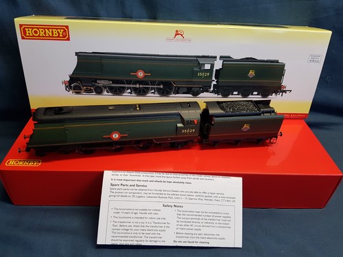 HORNBY R.3649 B.R GRÜN 4-6-2 M/ MARINE "ELLERMAN LINES" 35029 SEHR GUTER ZUSTAND NEUWERTIG DCC READY | Condition: Used