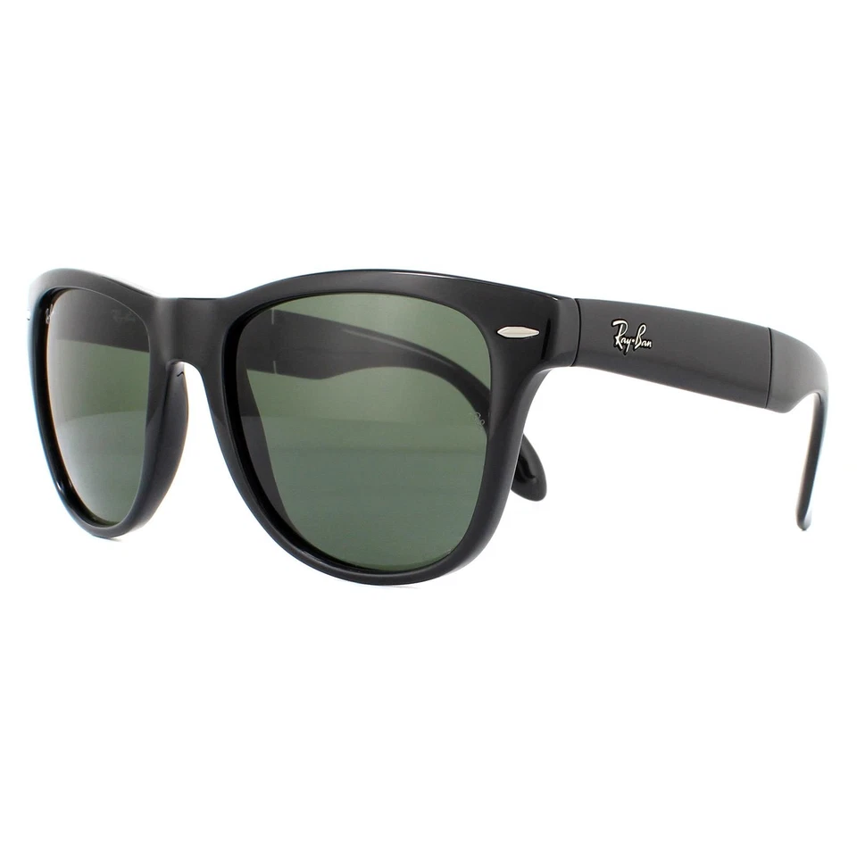 Ray-Ban Sunglasses Folding Wayfarer 4105 Black Green 601 Large 54mm, photo 3 of 5