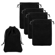 Bluetooth Headphone Bag, 5 Pcs 5.91x3.94 Inch Headset Carrying Pouch Black