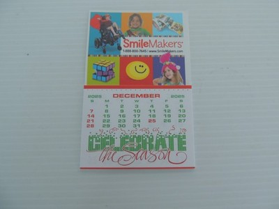 2026 MINI MONTHLY TEAR OFF FROM SMILE MAKERS 4.5 X 3 INCH  5 PC STICK AND PEEL