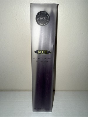 ROOT CANDLE TAPER 9x 7/8 AUBERGINE 2PK New Old Stock