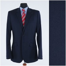 Mens Navy Blue Blazer 38L UK Size H&M Sport Coat Jacket